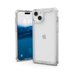 URBAN ARMOR GEAR Plyo Funda Compatible con Apple iPhone 15 Plus [Funda Compatible con Carga Inalámbrica, Air-Soft Esquinas, Borde Elevado] Ice (Transparente)