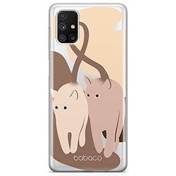 ERT GROUP mobiltelefonfodral för Samsung M51 originalt och officiellt licensierat Babaco mönster Cats 002 optimalt anpassad till formen på mobiltelefonen, gedeeltelijk transparant