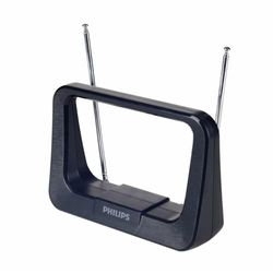 Philips SDV1226/12 Antena de TV - antenas de TV (preto, 1,8 m, FM, UHF, VHF, 28 DB)