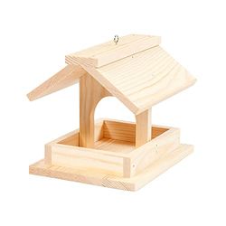 Vogeltafel, H: 12,5 cm, diepte 14,5 cm, grenen, 1 pak, B: 11,5 cm