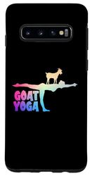 Carcasa para Galaxy S10 Funny Goat Yoga Squad Warrior 3 Pose Para Goat Yoga