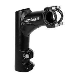 ergotec Ahead-förbyggda Comfi 25,4/aluminium AL6061-T6, 15°, svart sand, 80 mm, 3450001