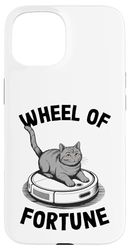 Wheel Of Fortune Cat Joke Robot Vacuum Cleaner Cat Case for iPhone 15