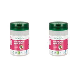 Biosens - Gélule végétale Stimulant Minceur - Artichaut et Guarana - Certifié Bio AB Vegan - Fabriqué en France - Actifs 100% Végétaux - Programme de 15 jours - 45 gélules (Lot de 2)