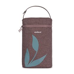 Miniland Thermibag Double Terra. isotermisk kylare med handtag för upphängning och transport med stor kapacitet, lila, 89447