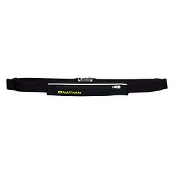 Nathan Sports Mirage Pak Ceinture de Course compacte et Mince pour Tous Ceux Qui ne veulent Transporter Que Le Strict nécessaire – mais sans en Sentir la présence!! Black