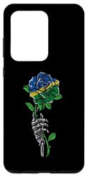 Carcasa para Galaxy S20 Ultra Islas Salomón Rose Skeleton Pride Bandera de las Islas Salomón