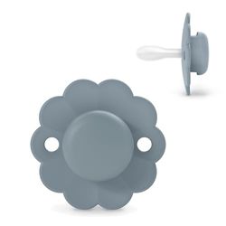 Suavinex, Sucette Bébé 6/18 Mois, Sucette Ronde avec Tétine Symétrique SX Pro en Silicone, Tétine Réversible, Plate et Flexible, Respecte le Développement Buccodentaire, Wonder Spring Lake