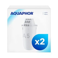 AQUAPHOR Cartucce filtro A5 2 pacchi I Filtra calcare e cloro, metalli pesanti e altre sostanze I 350l acqua purificata I Con la tecnologia AQUALEN I Per bevande e cibo migliori