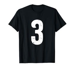 Número 3 Camiseta