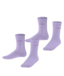 ESPRIT Uniseks - dzieci Skarpety Foot Logo Multipack K So Bawełna jednokolorowe 2 Pak, Fioletowy Lupine 6903, 23-26