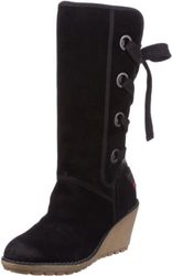 s.Oliver Casual 5-5-26425-29 - Botas Fashion de Ante para Mujer, Color Negro, Talla 41