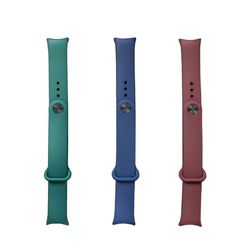 FRIENDLY LICENSE - Confezione da 3 cinturini per Smartband - Compatibile con Xiaomi Smartband 8 FR - Colori Blu, Vino e Verde - Realizzato in silicone resistente - per polsi da 10,2 a 11,9 cm