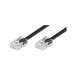 Goobay 50255 Cavo di Collegamento Modulare ISDN, Nero, 3m Lunghezza del Cavo