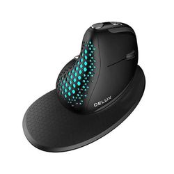 DeLUX Mouse ergonomico senza fili M618XSD BT+2.4G RGB
