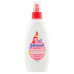 JOHNSON'S Baby Baby Balm Spray for Children Drops of Light without Sulphate Dye Alcohol and Soap No More Tears with Silk Protein and Argan Oil 200ml