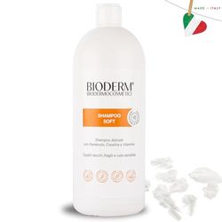 Bioderm Shampoo Soft - Shampooing Cuir Chevelu Sensible | Traitement Antipelliculaire et Dermatite Séborrhéique | Shampoing Hydratant a Usage Fréquent | Sans Paraben | 1000ml