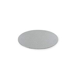 DECORA Thin Board Silver 6 0931300 Cake Drum prateado fino Ø 16 cm H 3 mm 6', cartão, 16 x 16 x 0,3 cm