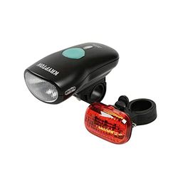Lampa 93575 Kit Fari per Bici, Anteriore/Posteriore, Nero