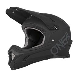 O'NEAL | Casco da Mountain Bike | MTB Downhill | Aperture di ventilazione per il flusso d'aria e il raffreddamento, calotta esterna in ABS | Casco SONUS SOLID | Adulto | Nero | Taglia L