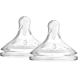 Dr. Brown's Options + siliconenzuiger met brede mond niveau 3, + 6 maanden, 13 x 6 x 6 cm, Transparant