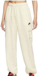 NIKE DQ5196-010 W NSW Club FLC MR Pant Cargo Pants Mujer Blanco Negro Tamaño L-T