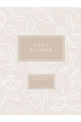 Beige Floral Daily Planner
