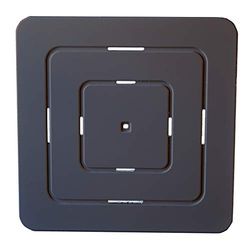 Castelmerlino Tarima para ducha gris-marrón en madera contrachapada marina Okumè 60x60 cm para platos 80x80 cm