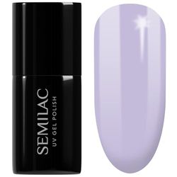 SEMILAC 127 Violet Cream Nail UV Gel Polish | Long Lasting and Easy to Apply | Soak off UV/Led | Perfect for Home and Professional Manicure and Pedicure 7 ml