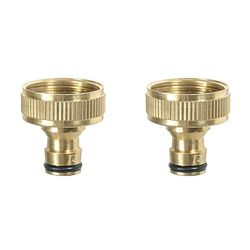 Ribimex PRA/RLB.4206 Presa Rubinetto, Ottone, 26x34 mm, Oro, 1” (Confezione da 2)