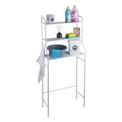 Well Home Wasmachinerek met 3 planken, wit, 65 x 25 x 155 cm
