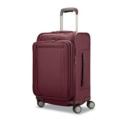 Samsonite Lineate DLX Softside Valise Extensible à roulettes pivotantes, Merlot, Medium EXP Spinner, Lineate DLX Softside Valise Extensible avec roulettes pivotantes
