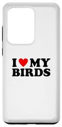 Carcasa para Galaxy S20 Ultra I Love My Birds, I Heart My Birds