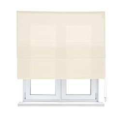 KAATEN Folding Blind Canvas to Chain and Colours, Polyester, Ivory White, 120x250