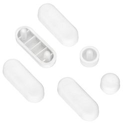 Cornat Set tamponi per sedile WC in acrilico con meccanismo di chiusura ammortizzata, TEC365023