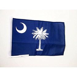 AZ FLAG Drapeau Caroline du Sud 45x30cm - PAVILLON Etat américain - USA - Etats-Unis 30 x 45 cm Haute qualité