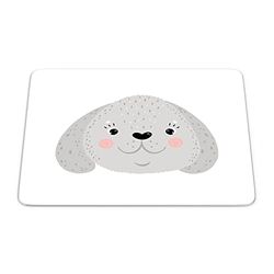 Bonamaison, Tappetino per mouse rettangolare, con stampa digitale, antiscivolo, per ufficio e casa, dimensioni: 22 x 18 cm
