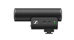 Sennheiser MKE 400, microfono direzionale a fucile da montare sulla videocamera con connettori TRS e TRRS da 3,5 mm per DSLR, mirrorless e mobile, 508898