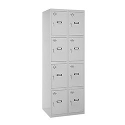 SimonRack Casier Vestiaire Metallique, 4 Porte, 1800x600x500 mm, Gris, 1800x600x500