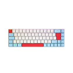 CHERRY MX-LP 2.1 Compact Wireless, Cordless Compact Gaming Keyboard with 68 Keys, French Layout (AZERTY), Mechanical MX LOW PROFILE SPEED Switches, White