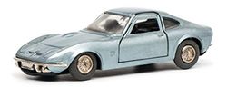 Schuco 450176200 Automatic Racer Opel GT, met opwindsysteem, modelauto, gelimiteerde oplage: 500 stuks, blauw metallic