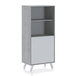 Oresteluchetta Bar/Szafka wysoka, Cement Biały, H.135 x L.60 x P.40