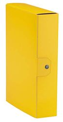 Esselte Box Folder for Long Archiving of Documents, A4, Pack of 5, 8 cm Wide Spine, Delso Order. Dorso 8 cm, Yellow