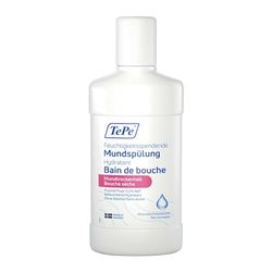 Bain de bouche hydratant TePe bouche sèche, bain de bouche au fluor non aromatisé qui soulage la sensation de bouche sèche