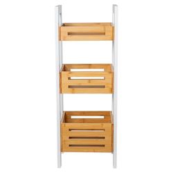 Alexandra House Living Estantería de Baño Marrón Madera 28 x 78 x 20 cm