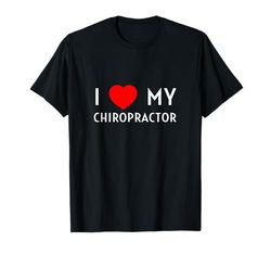 Amo a mi quiropráctico Novia Novio Esposa Marido Camiseta