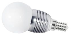 Transmedia LED-lampa, glas, E14, varmvit, ø 60 x 120 mm