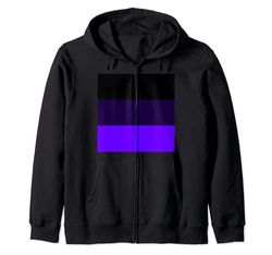 NEGRO -MORADO OSCURO-MORADO CLARO 3 COLORES RAYAS Sudadera con Capucha