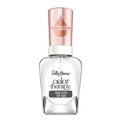 Sally Hansen, Smalto Unghie Color Therapy Nail Beautifiers, High Gloss Top Coat, Smalto Trasparente