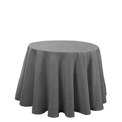 Martina Home Alta, saia para mesa de maca, cor cinzenta, redonda 80 Ø